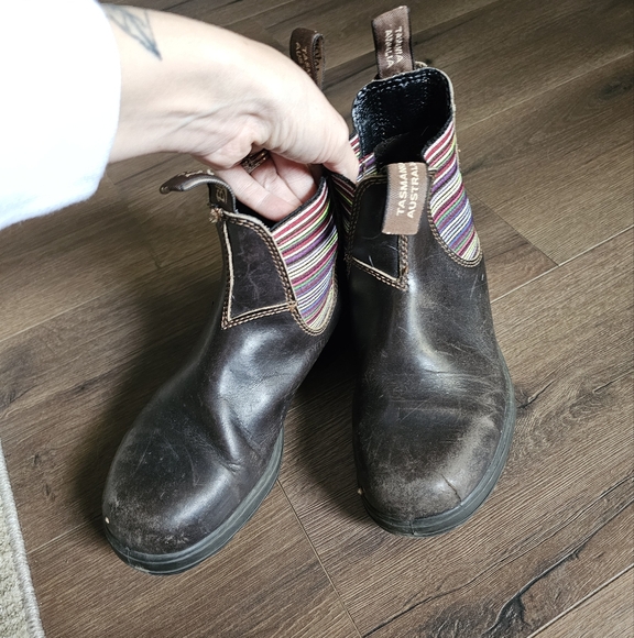 Blundstone 1409 Chelsea Boots Stout Brown Stripes - Picture 7 of 12
